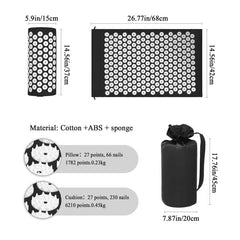 1PC/SET Massager Cushion Acupressure Mat Pillow Relieve Stress Back